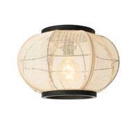 QAZQA - Oosters Oosterse plafondlamp bruin - Rob | Woonkamer | Slaapkamer | Keuken - Staal Rond - E27 Geschikt voor LED - Max. 1 x 15 Watt