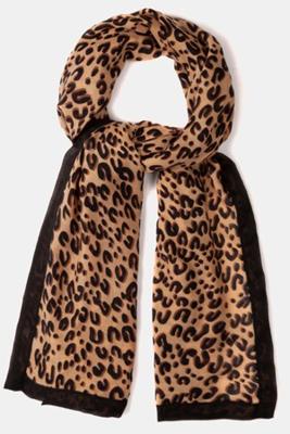 Ulla Popken Sjaal, luipaardmotief - Grote Maten