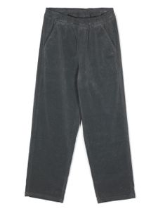 Aspesi Kids pantalon droit en velours côtelé - Gris