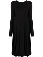 Jil Sander robe mi-longue à dos ouvert - Noir