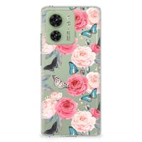 Motorola Edge 40 TPU Case Butterfly Roses