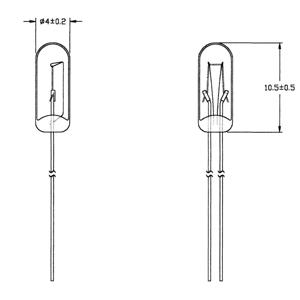 Barthelme Speciale gloeilamp Helder T1 1/4 WT 24 V 40 mA 1 set(s)