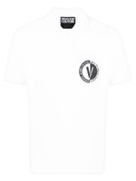 Versace Jeans Couture polo en coton à logo imprimé - Blanc - thumbnail