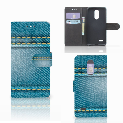 LG K4 (2017) Wallet Case met Pasjes Jeans LG K4 (2017) Wallet Case met Pasjes Jeans