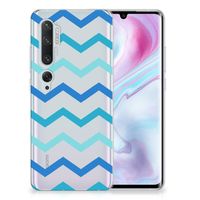 Xiaomi Mi Note 10 Pro TPU bumper Zigzag Blauw - thumbnail