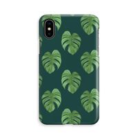 Monstera leaves: iPhone X Volledig Geprint Hoesje - thumbnail