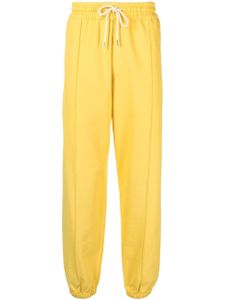 There Was One pantalon de jogging en coton à lien de resserrage - Jaune