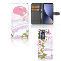 Xiaomi 12 Pro Telefoonhoesje met Pasjes Bird Standing