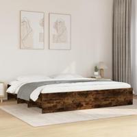 vidaXL Bedframe bewerkt hout gerookt eikenkleurig 180x200 cm
