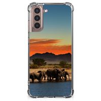 Samsung Galaxy S21 Plus Case Anti-shock Olifanten - thumbnail