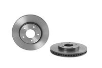 COATED DISC LINE BREMBO, Remschijftype: Binnen geventileerd, u.a. für Mitsubishi