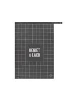 Zusss theedoek geniet antracietgrijs