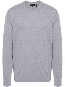 Theory pull fin en laine - Gris