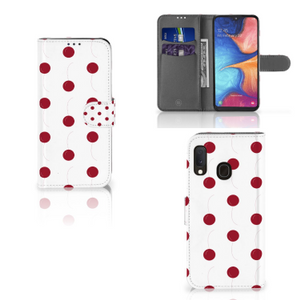 Samsung Galaxy A20e Book Cover Cherries