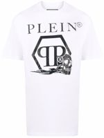 Philipp Plein t-shirt à logo imprimé - Blanc