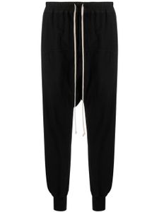 Rick Owens DRKSHDW tapered drop-crotch cotton trousers - BLACK