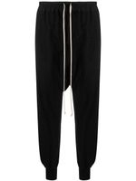 Rick Owens DRKSHDW tapered drop-crotch cotton trousers - BLACK