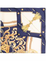 Aspinal Of London foulard Aspinal Signatures en soie - Bleu