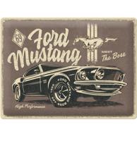 Tin Signs 30 x 40 cm Ford Mustang - The Boss