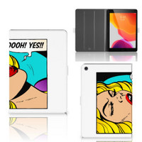 iPad 10.2 2019 | iPad 10.2 2020 | 10.2 2021 Tablet Hoes met standaard Popart Oh Yes - thumbnail