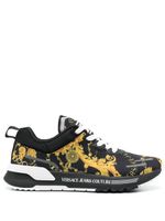 Versace Jeans Couture baroque-pattern low-top sneakers - Noir - thumbnail