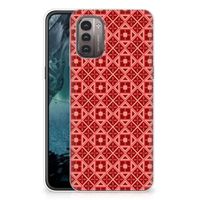 Nokia G21 | G11 TPU bumper Batik Rood - thumbnail