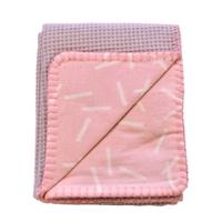 Lodger Dreamer baby ledikantdeken 110 x 140 cm honeycomb blush