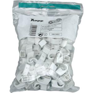 Kopp 348304091 Spijkerclip 348304091 Bundel-Ø (bereik) 10 tot 14 mm Grijs 100 stuk(s)