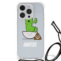 iPhone 14 Pro Max Stevig Bumper Hoesje Cactus Poo - thumbnail