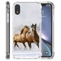 Apple iPhone Xr Case Anti-shock Paarden - thumbnail