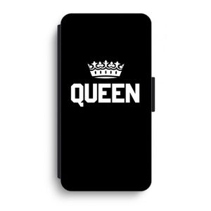 Queen zwart: iPhone XR Flip Hoesje