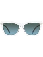 Jimmy Choo Eyewear lunettes de soleil Sady à monture rectangulaire - Blanc