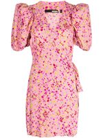 ROTATE BIRGER CHRISTENSEN robe courte à fleurs en jacquard - Rose