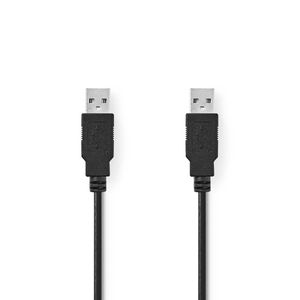 Nedis CCGB60000BK20 USB-kabel 2 m USB 2.0 USB A Zwart