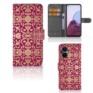 Wallet Case OPPO Reno 8 Lite | OnePlus Nord N20 Barok Pink