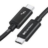 Cable Matters gecertificeerde Thunderbolt 3-kabel (USB C Thunderbolt-kabel) in zwart van 2 m met ondersteuning voor laden van 100W