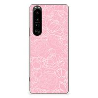 Sony Xperia 1 III TPU Case White Flowers