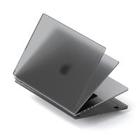 SATECHI Eco Hardshell Case Compatibel Met Macbook Pro 16 inch Case 2021 A2485 - Lichtgewicht En Dun - Macbook Hub En Adapter Vriendelijk Ontwerp – (Donker)