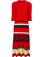 Proenza Schouler robe en maille à rayures - Rouge