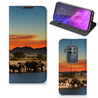 Motorola One Zoom Hoesje maken Olifanten - thumbnail