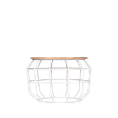 LABEL51 Bijzettafel Pixel - Wit - Metaal - L