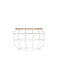 LABEL51 Bijzettafel Pixel - Wit - Metaal - L