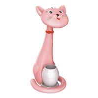 Led Kinder Nachtlamp - Tafellamp - Kat - Aanpasbare Kleur - Roze - Touch - Dimbaar