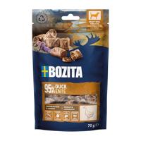 BOZITA Meaty Bites Hondensnack met 95% eend 70 g - met één hand portioneerbare, smaakvolle lekkernijen zonder granen, zonder kip en zonder glycerine - lekkernijen waar je hond van zal houden