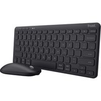 Trust Lyra Multi-Device Wireless Keyboard & Mouse desktopset 800 - 1.600 dpi, 2,4 GHz USB, Bluetooth, 65%