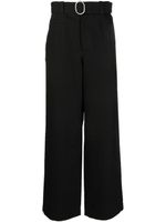 Jil Sander pantalon ample à taille ceinturée - Noir