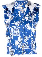 Christian Dior Pre-Owned gilet Surf Chick à capuche (années 1990-2000) - Bleu