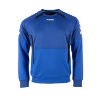 hummel Authentic Crew Sweater Kids Blauw Zwart