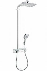 Hansgrohe Raindance Select E 360 Showerpipe Showertablet Wit-chroom