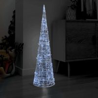 Lichtkegel decoratief LED koudwit 120 cm acryl - thumbnail